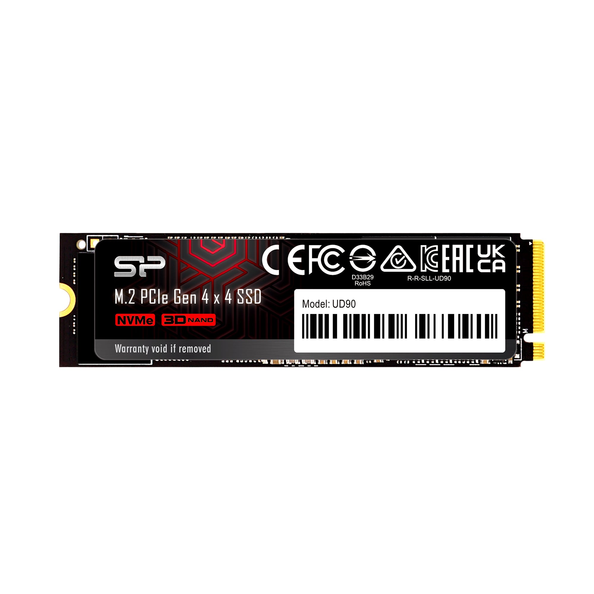 Silicon Power PCIe Gen 4x4 UD90 500GB未開封 Silicon Power UD90 500GB-4TB PCIe Nvme Gen4x4 M.2 2280 Internal