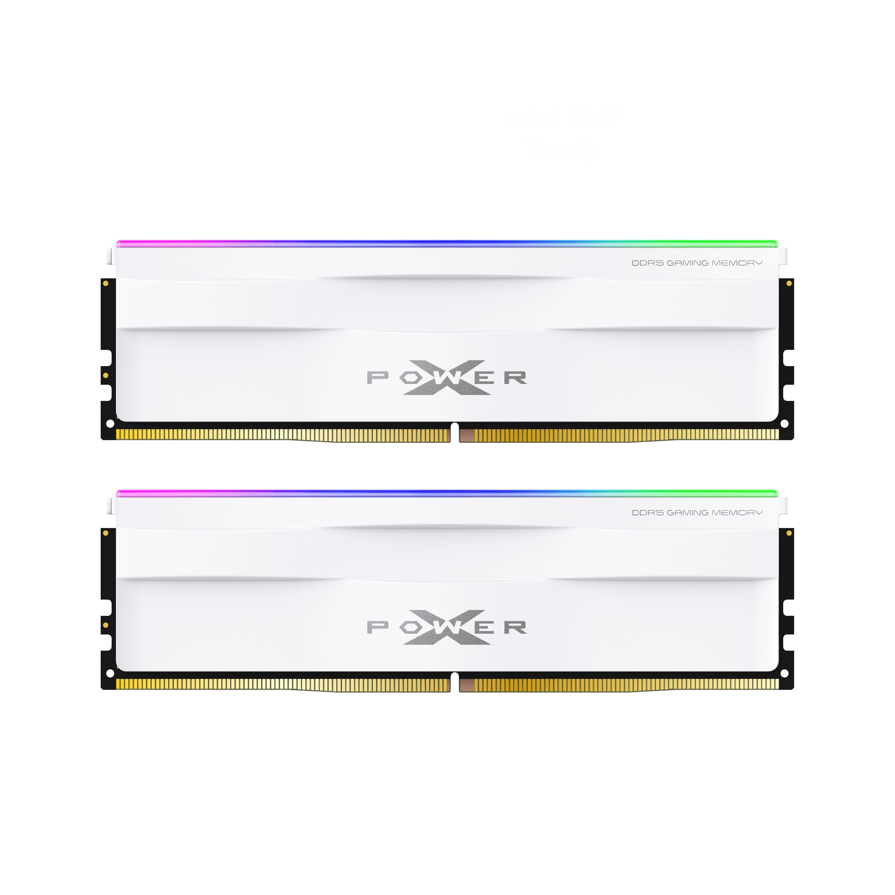 Silicon Power Zenith RGB DDR5 6000MT/s (PC5-48000) CL30 32GB(2x16GB)-64GB(2x32GB) AMD Expo/Intel XMP 3.0 Dual Pack 1.35V Desktop Unbuffered DIMM [White]