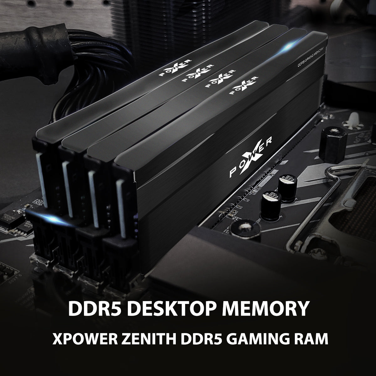 Silicon Power Zenith Gaming DDR5 6000MT/s (PC5-48000) CL30 32GB(2x16GB)-64GB(2x32GB) AMD Expo/Intel XMP 3.0 Dual Pack 1.35V Desktop Unbuffered DIMM [Black]