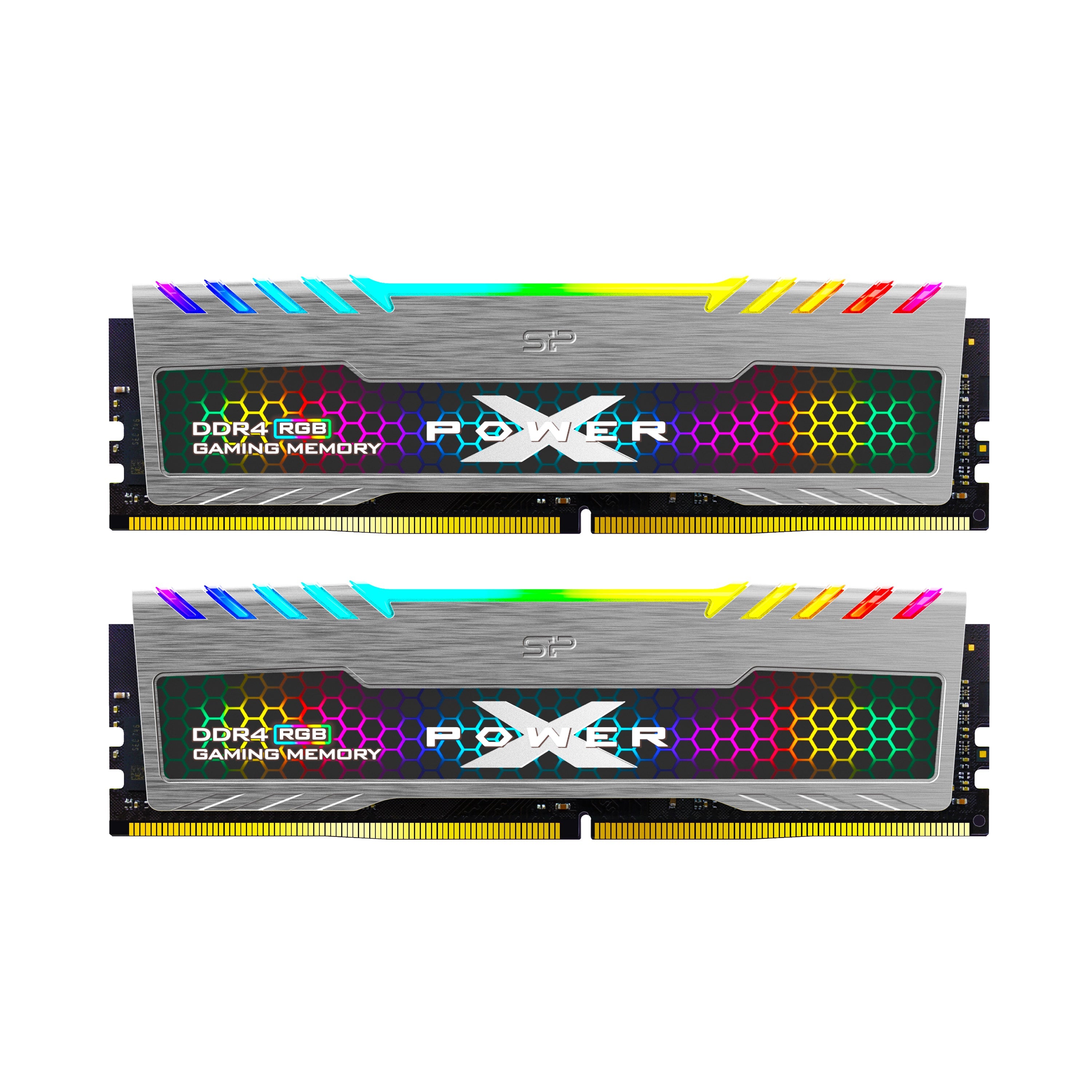Silicon Power Turbine RGB DDR4 3200MT/s (PC4 25600) 16GB(2x8GB) Dual Pack 1.35V Desktop Unbuffered DIMM