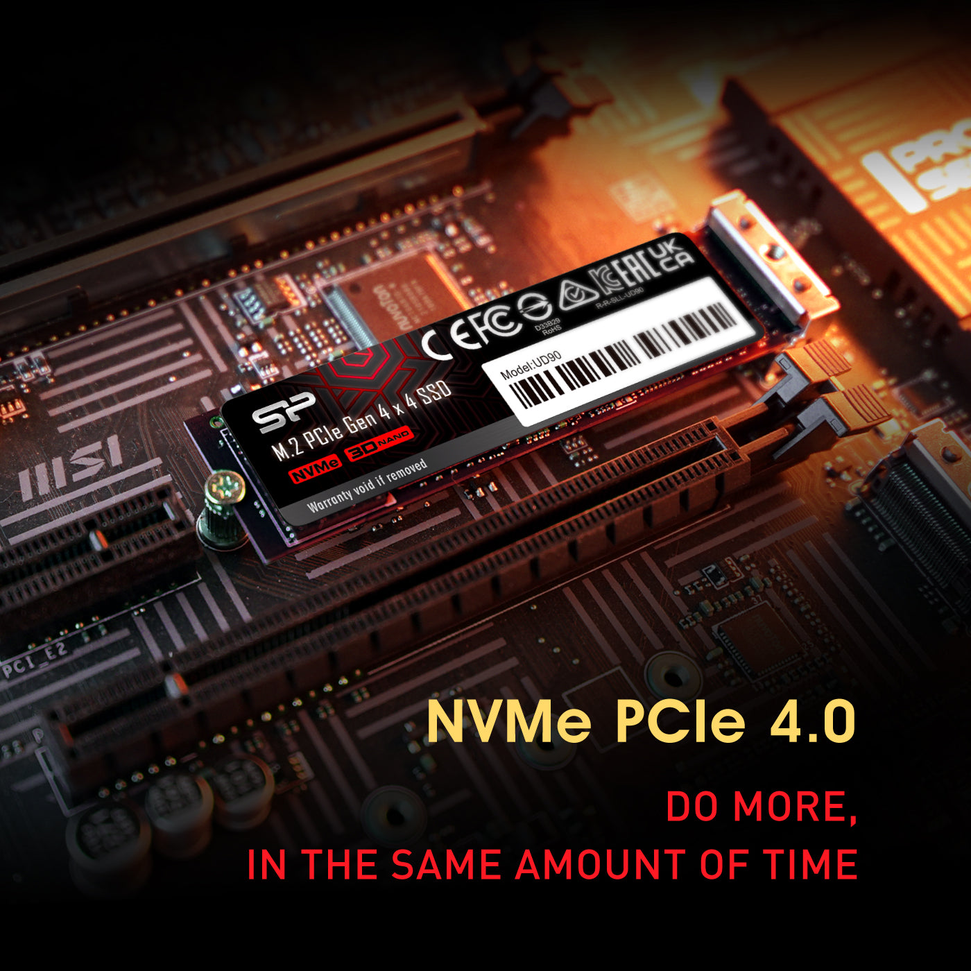 Silicon Power UD90 500GB-4TB PCIe Nvme Gen4x4 M.2 2280 Internal
