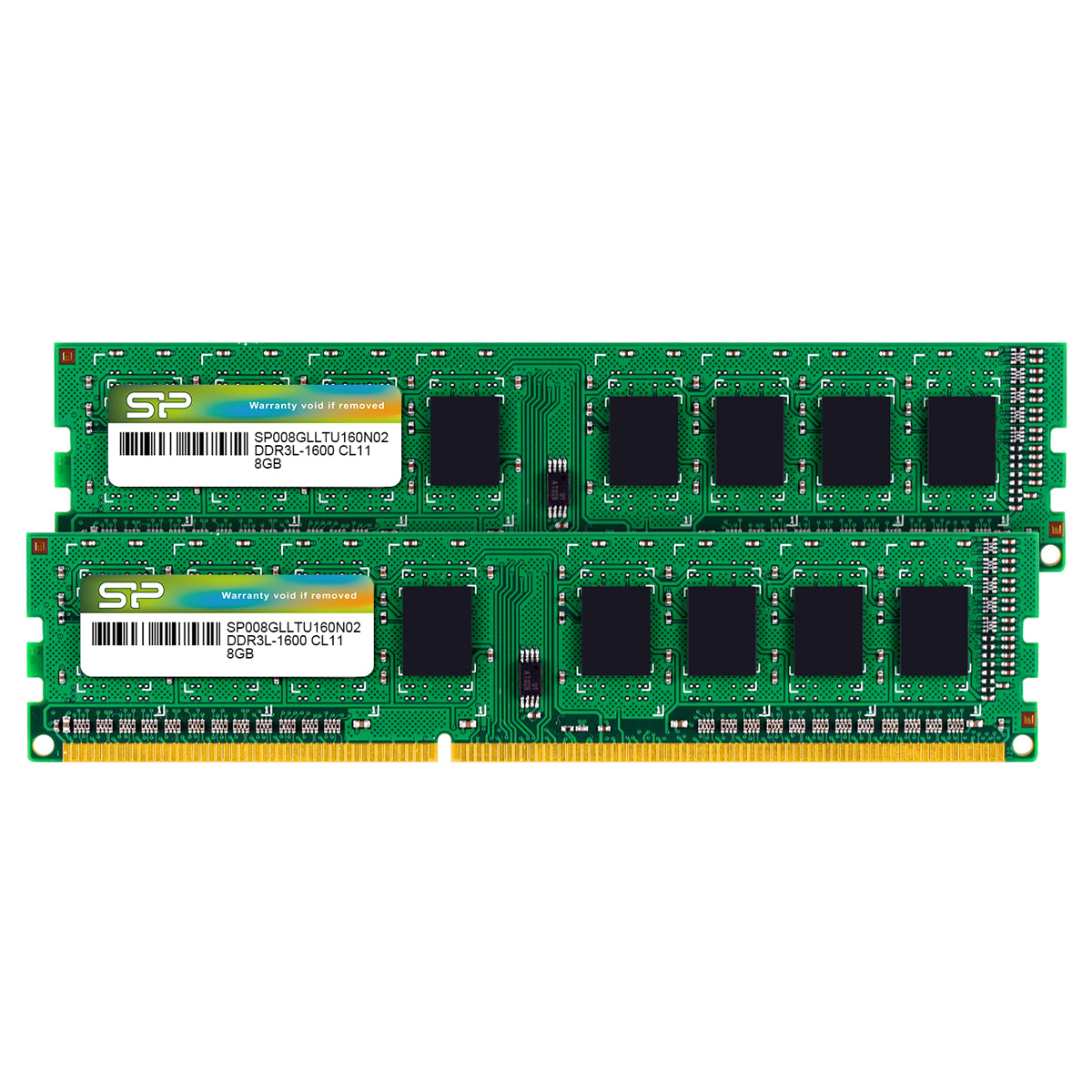 Silicon Power DDR3L 8GB 16GB(2x8GB) 1600MT/s (PC3L-12800) 1.35V Desktop UDIMM