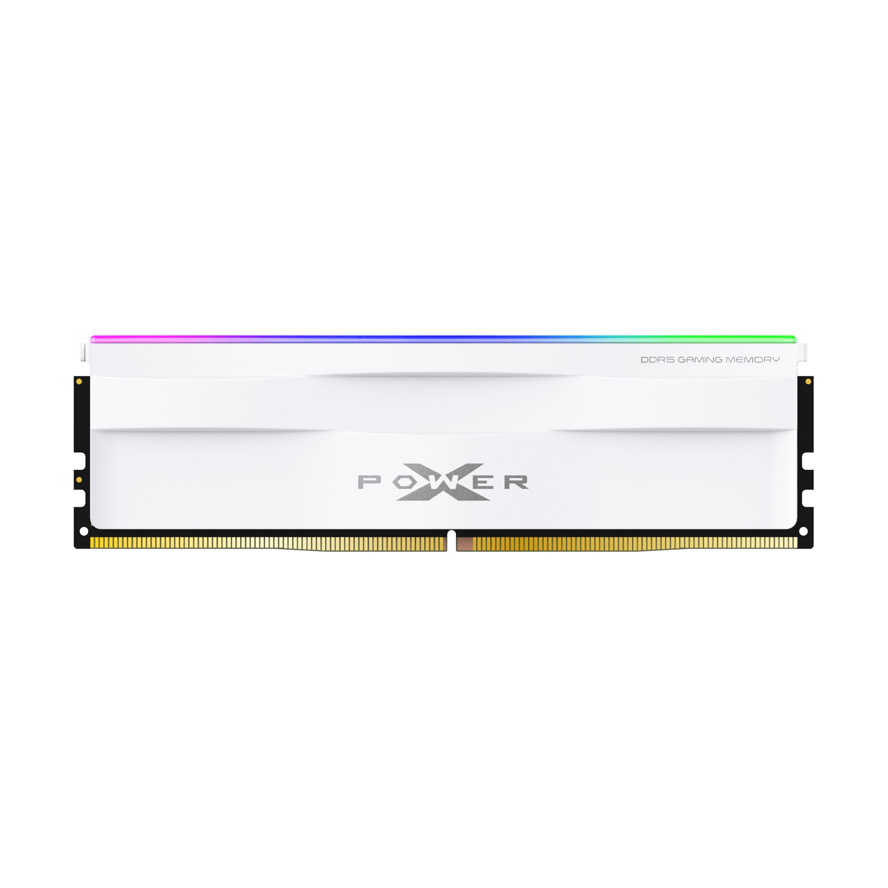 Silicon Power Zenith RGB DDR5 6000MT/s (PC5-48000) CL36 16GB(1x16GB) 1.35V Desktop Unbuffered DIMM [Black/White]